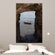 Small Wooden Row Boat Wall Decal