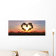 Heart Bamboo Wall Decal