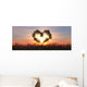 Heart Bamboo Wall Decal