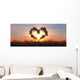 Heart Bamboo Wall Decal