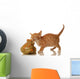 Orange and White Tabby Wall Decal