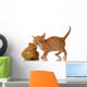 Orange and White Tabby Wall Decal