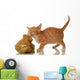 Orange and White Tabby Wall Decal