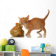 Orange and White Tabby Wall Decal