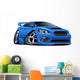 Modern Import Sports Car Wall Decal