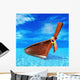 Wooden Boat Blue Sea Wall Decal