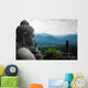 Stone Buddha Sideview Front Wall Decal