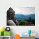 Stone Buddha Sideview Front Wall Decal