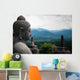 Stone Buddha Sideview Front Wall Decal