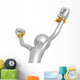 Prisoner Breaking Handcuffs Wall Decal
