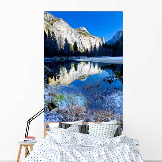 Yosemite Winter Half Dome Wall Decal