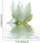 White Lotus Flower Wall Decal