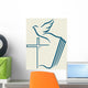 Dove Cross Open Bible Wall Decal