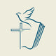 Dove Cross Open Bible Wall Decal