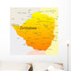 Map Zimbabwe Country Wall Decal