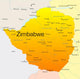 Map Zimbabwe Country Wall Decal