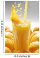 Orange Juice with Fruits Wall Decal