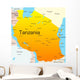Color Map Tanzania Wall Decal