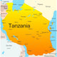 Color Map Tanzania Wall Decal