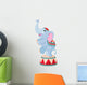Cartoon Circus Elephant Wall Decal