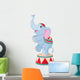 Cartoon Circus Elephant Wall Decal