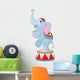Cartoon Circus Elephant Wall Decal