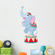 Cartoon Circus Elephant Wall Decal