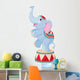 Cartoon Circus Elephant Wall Decal