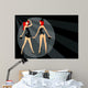 Vector Image Two Girls Wall Decal
