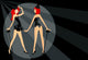 Vector Image Two Girls Wall Decal