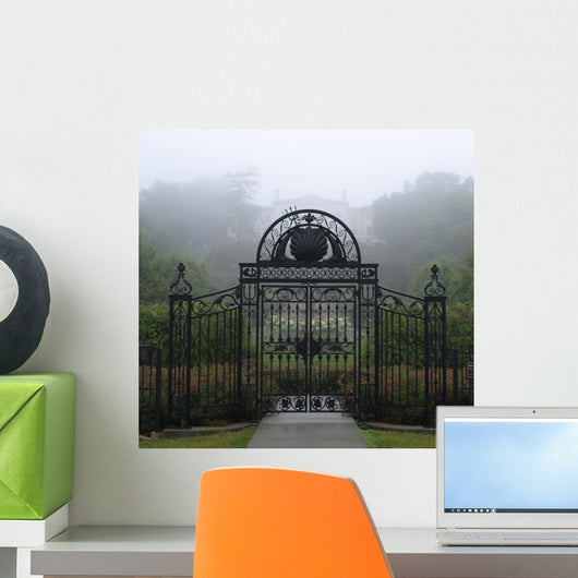 Wrought Iron Gate Wall Decal