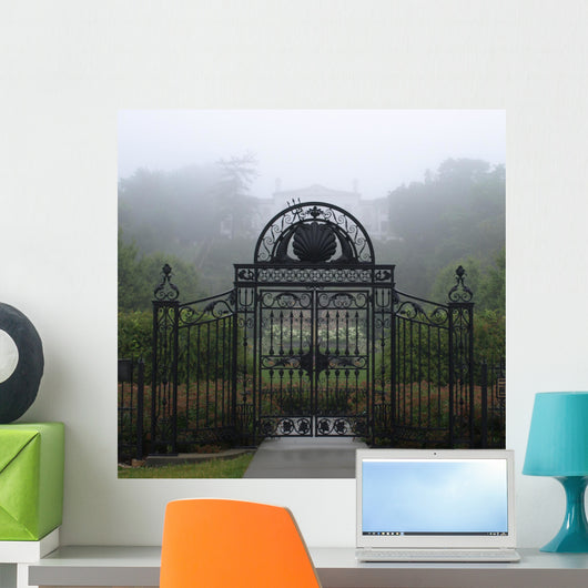 Wrought Iron Gate Wall Decal