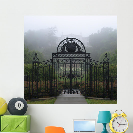 Wrought Iron Gate Wall Decal