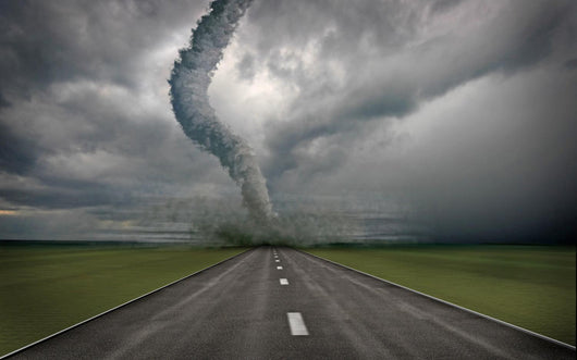 Large Tornado over Road Wall Decal