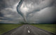 Large Tornado over Road Wall Decal