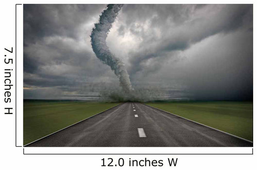 Large Tornado over Road Wall Decal