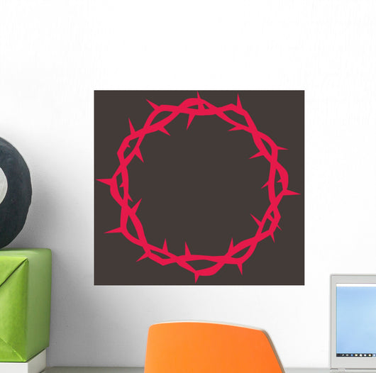 Crown Thorns Red Wall Decal