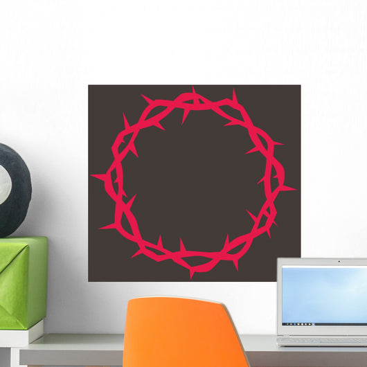 Crown Thorns Red Wall Decal