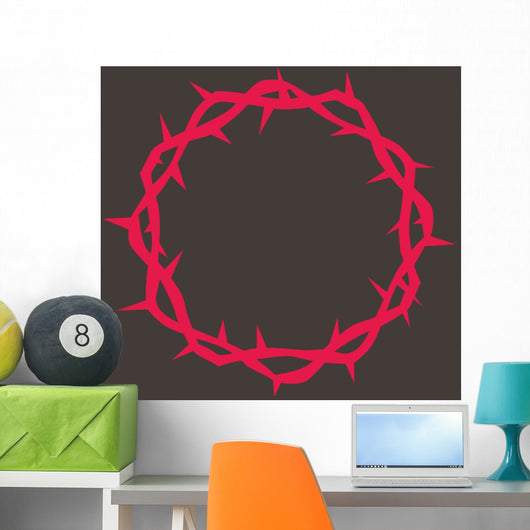 Crown Thorns Red Wall Decal