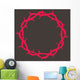 Crown Thorns Red Wall Decal