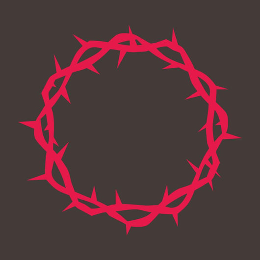 Crown Thorns Red Wall Decal