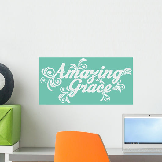 Amazing Grace Lettering Wall Decal