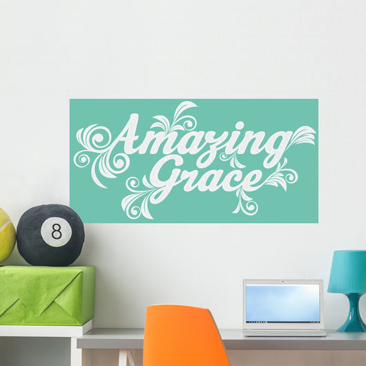Amazing Grace Lettering Wall Decal