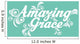 Amazing Grace Lettering Wall Decal