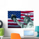 Flag Lady Liberty Wall Decal