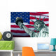 Flag Lady Liberty Wall Decal