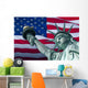 Flag Lady Liberty Wall Decal