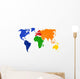 Weltkarte World Map Wall Decal