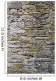 Up Stacked Stone Facade Wall Decal
