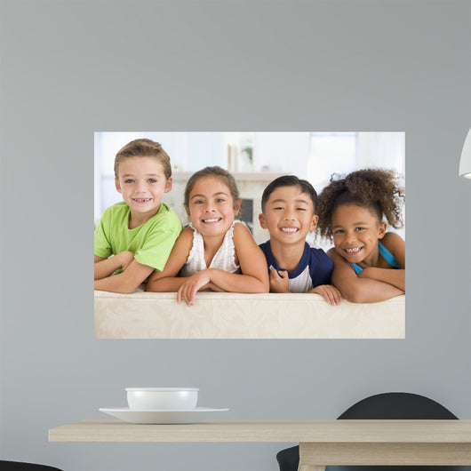Group Young Friends Together Wall Decal